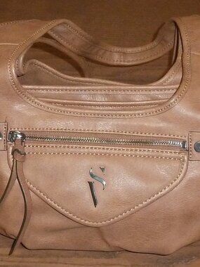 Simply Vera Wang Sidekick Satchel Brown Womens Purse Shoulder Bag Faux Leather